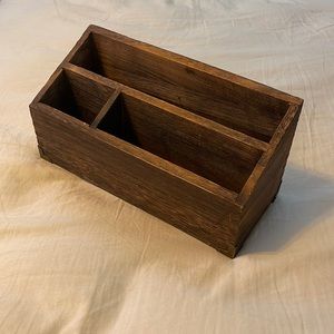Stained wood organizer